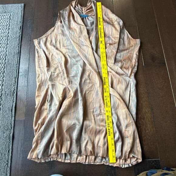 Derek Lam for Design Nation bubble hem mini dress size XL sleeveless peach gray - Picture 11 of 13